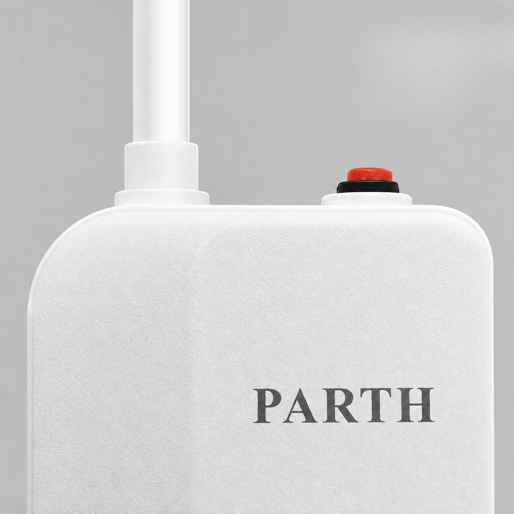 PARTH surge protection reset button close-up