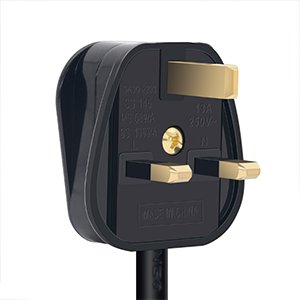 PARTH 3025 2M 5 Socket Black Extension Lead image 3
